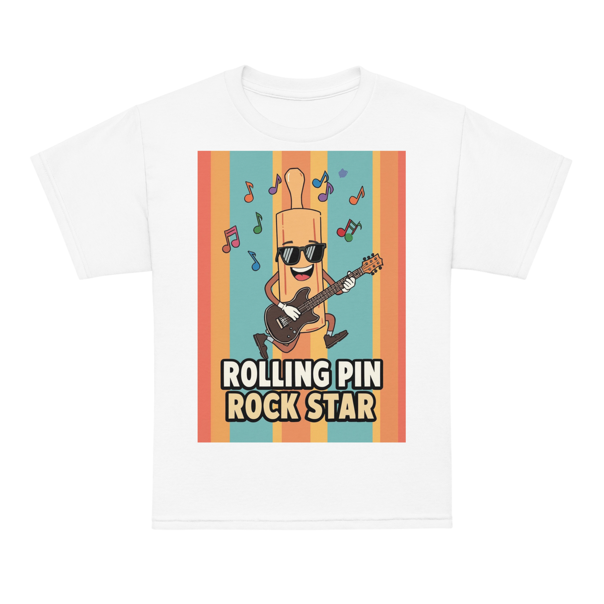 Rolling Pin Rock Star V2 | Youth t-shirt White Apparel > Kids' T-Shirts ZomaModa