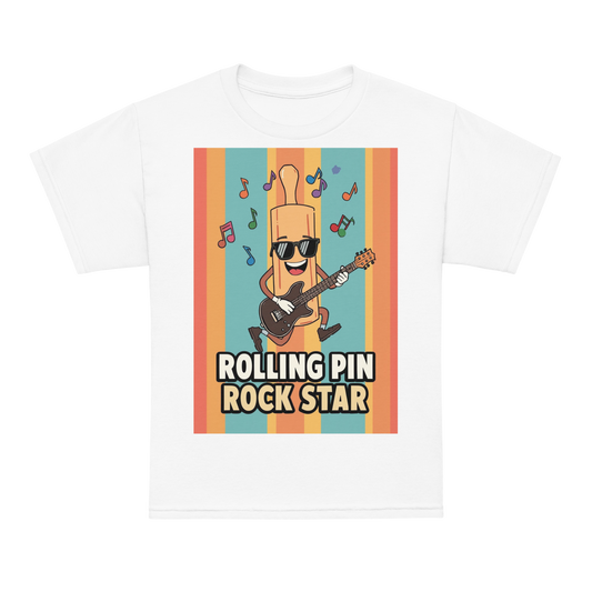 Rolling Pin Rock Star V2 | Youth t-shirt White Apparel > Kids' T-Shirts ZomaModa
