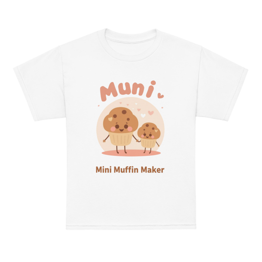 Mini Muffin Maker V2 | Youth t-shirt White Apparel > Kids' T-Shirts ZomaModa