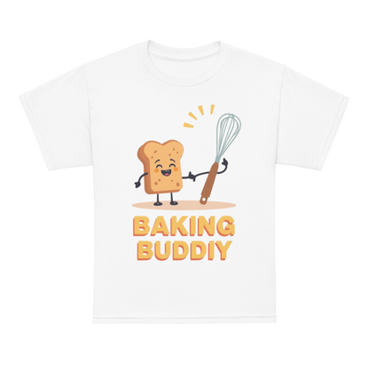 Baking Buddy V2 | Youth t-shirt White Apparel > Kids' T-Shirts ZomaModa