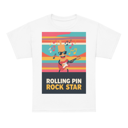 Rolling Pin Rock Star V3 | Youth t-shirt White Apparel > Kids' T-Shirts ZomaModa