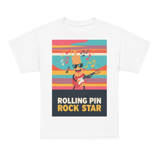 Rolling Pin Rock Star V3 | Youth t-shirt White Apparel > Kids' T-Shirts ZomaModa