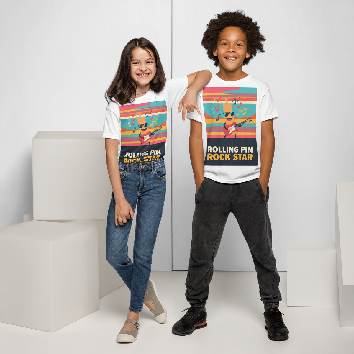 Rolling Pin Rock Star V3 | Youth t-shirt Apparel > Kids' T-Shirts ZomaModa