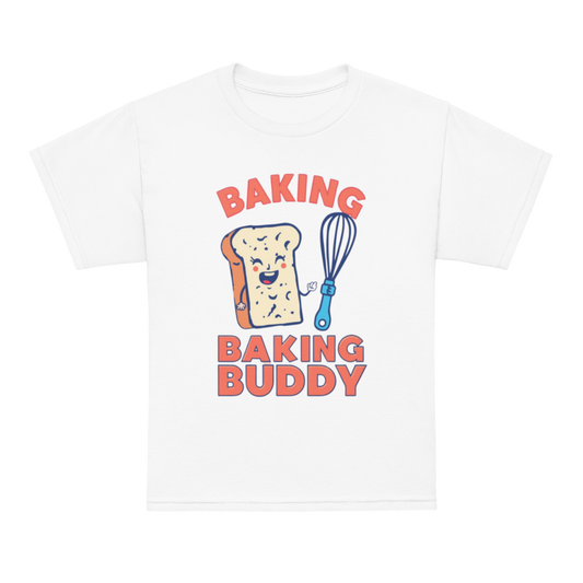 Baking Buddy V3 | Youth t-shirt White Apparel > Kids' T-Shirts ZomaModa