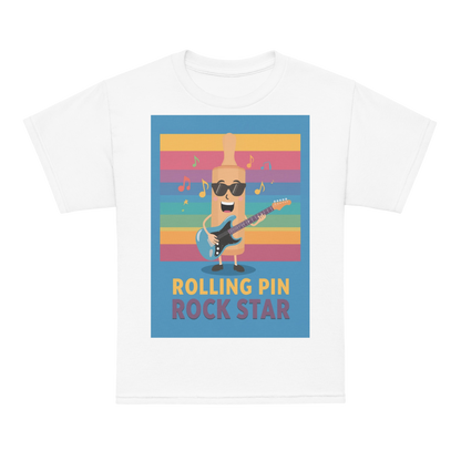 Rolling Pin Rock Star V4 | Youth t-shirt White Apparel > Kids' T-Shirts ZomaModa