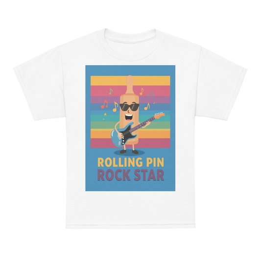 Rolling Pin Rock Star V4 | Youth t-shirt White Apparel > Kids' T-Shirts ZomaModa