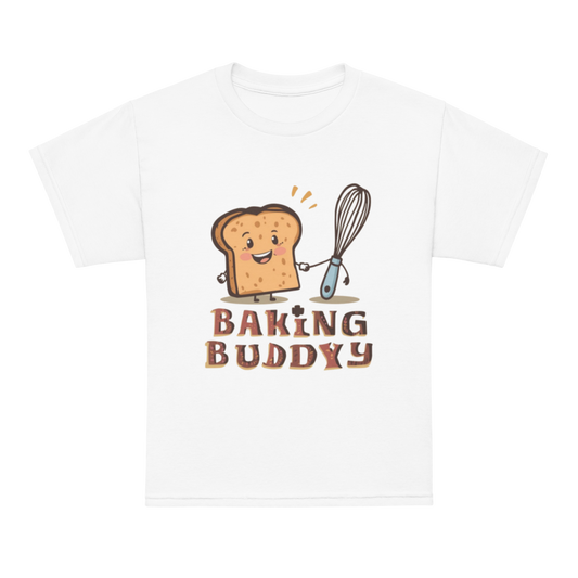 Baking Buddy V4 | Youth t-shirt White Apparel > Kids' T-Shirts ZomaModa