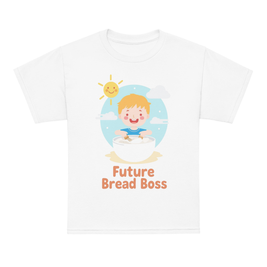 Future Bread Boss V2 | Youth t-shirt White Apparel > Kids' T-Shirts ZomaModa