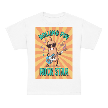 Rolling Pin Rock Star V5 | Youth t-shirt White Apparel > Kids' T-Shirts ZomaModa