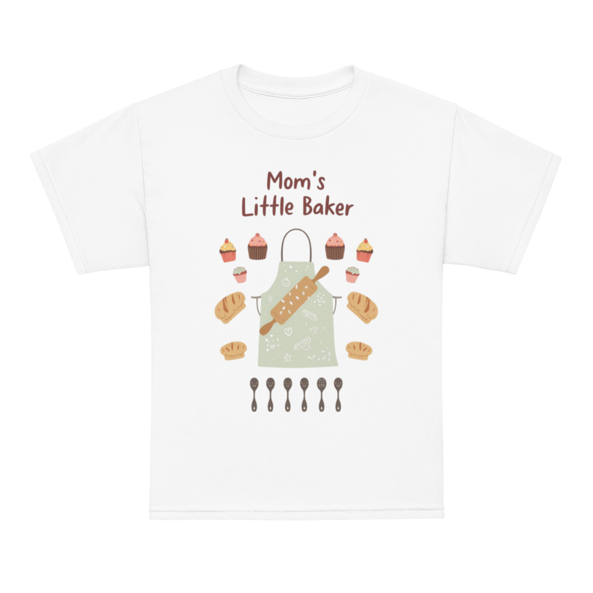 Mom’s Little Baker V5 | Youth t-shirt White Apparel > Kids' T-Shirts ZomaModa