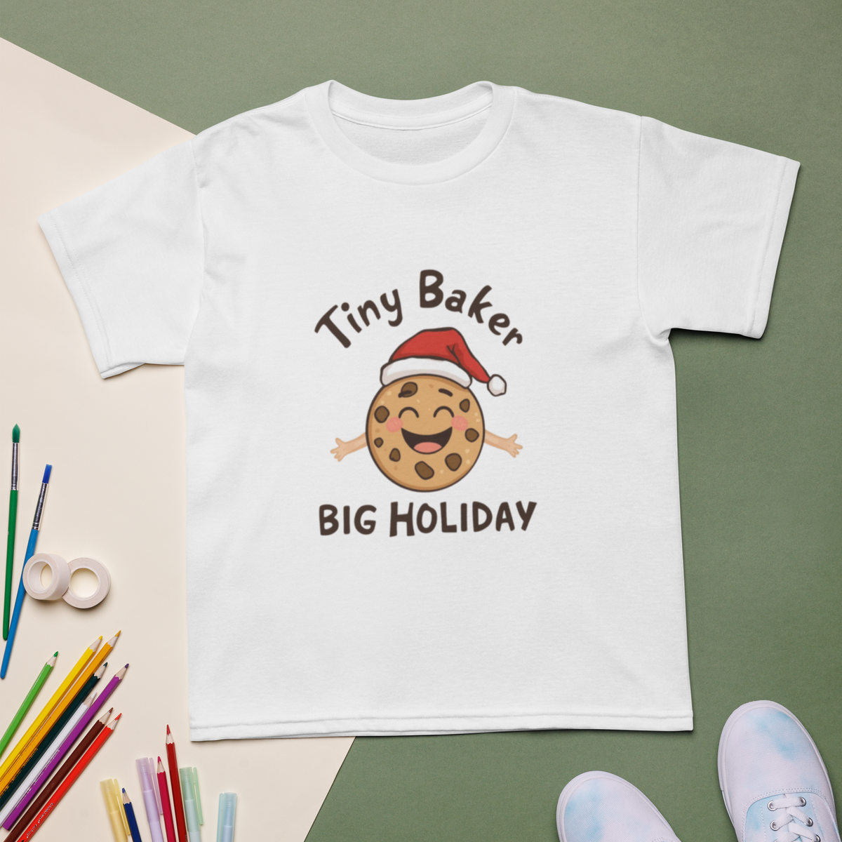 Tiny Baker Holiday V1 | Kids T-Shirt Apparel > Kids' T-Shirts ZomaModa