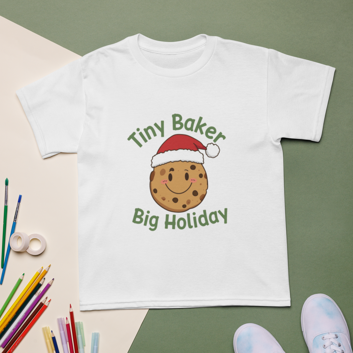 Tiny Baker Holiday V2 | Kids T-Shirt Apparel > Kids' T-Shirts ZomaModa